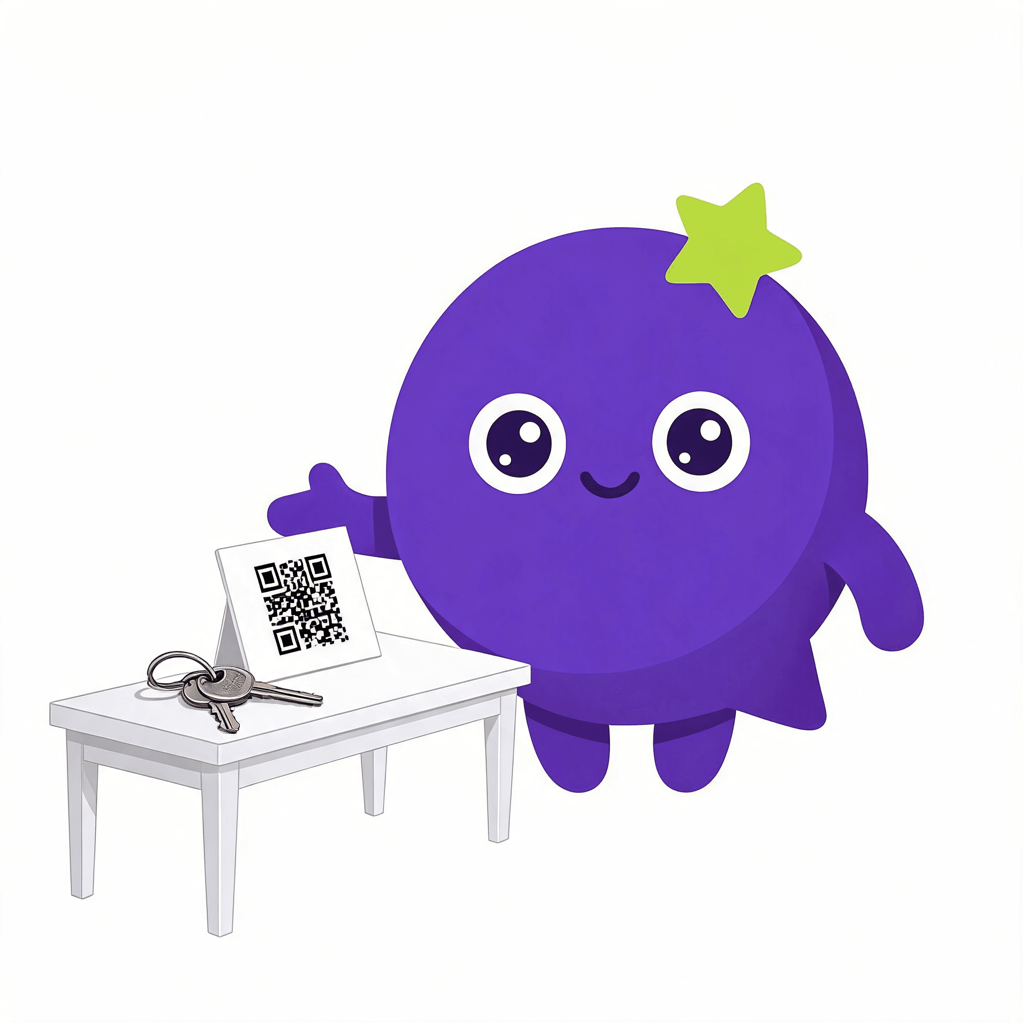 The gottaSay mascot collecting feedback at vacation rentals