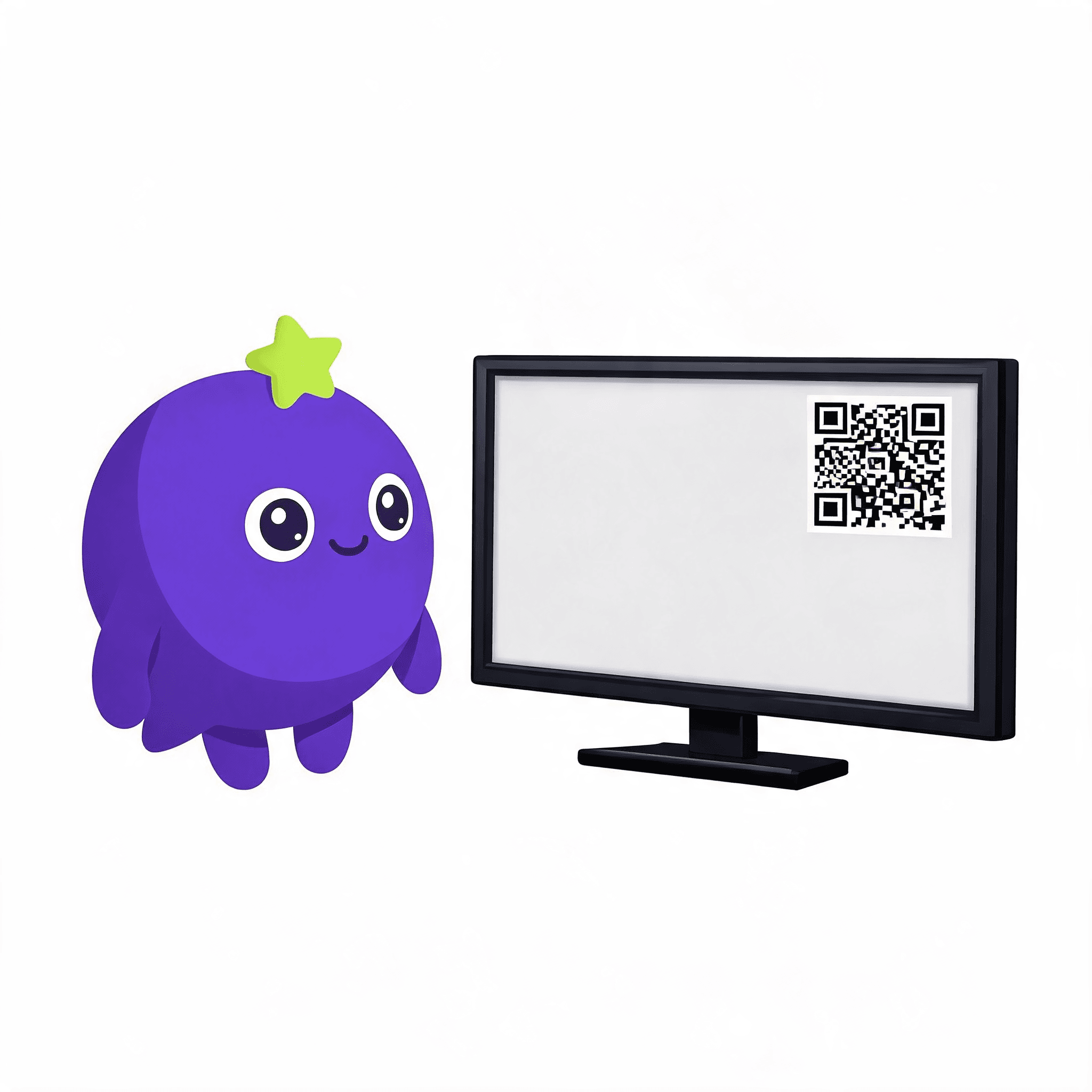 The gottaSay mascot collecting feedback at tv ads