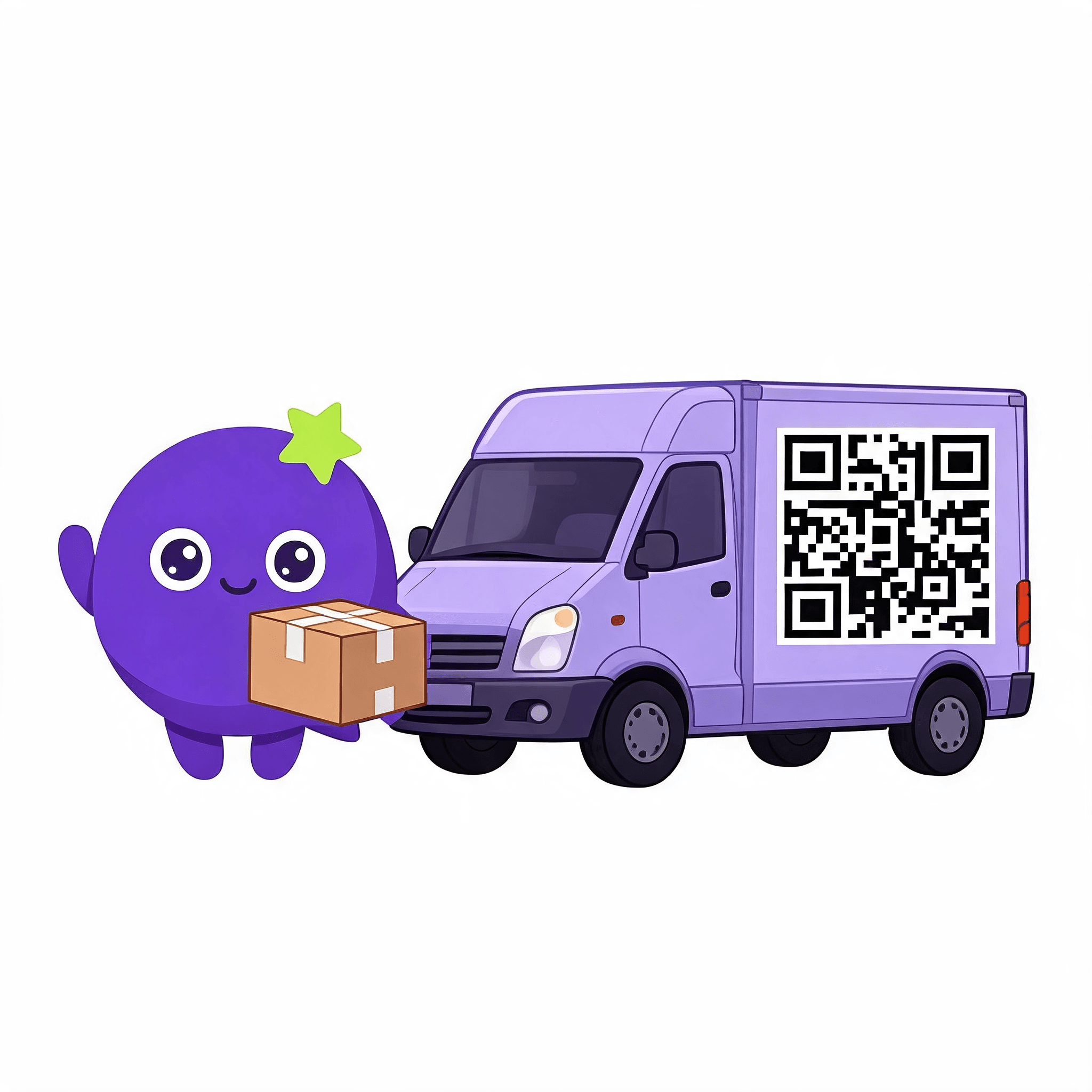 The gottaSay mascot collecting feedback at vehicle decals